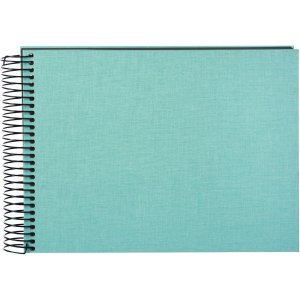 Goldbuch Album a spirale Bella Vista aqua 23x17 cm 40 pagine nere