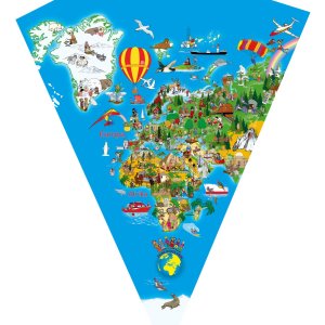 Cono scolastico 70 cm mappa del mondo - 97 070 Goldbuch
