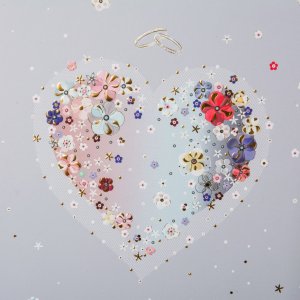 Diario di nozze Goldbuch Cuori di fiori 23x25 cm 44 pagine