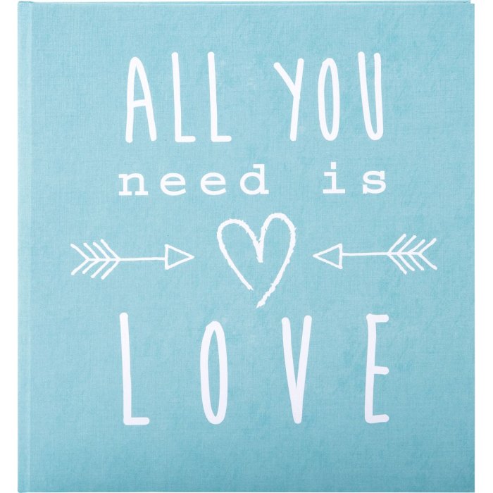 Diario di nozze Goldbuch All you need is love turchese 23x25 cm 44 pagine