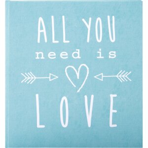 Diario di nozze Goldbuch All you need is love turchese...
