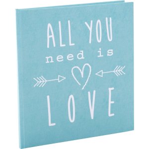 Diario di nozze Goldbuch All you need is love turchese 23x25 cm 44 pagine