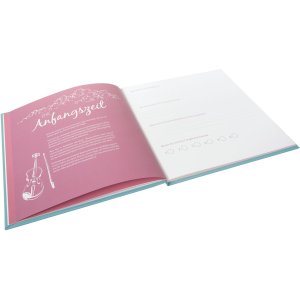 Diario di nozze Goldbuch All you need is love turchese 23x25 cm 44 pagine