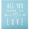 Diario di nozze Goldbuch All you need is love turchese 23x25 cm 44 pagine