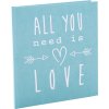 Diario di nozze Goldbuch All you need is love turchese 23x25 cm 44 pagine