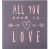 Libro doro Diario di nozze All You Need Is Love Grigio 23x25 cm 44 Pagine