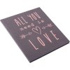 Libro doro Diario di nozze All You Need Is Love Grigio 23x25 cm 44 Pagine