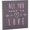 Libro doro Diario di nozze All You Need Is Love Grigio 23x25 cm 44 Pagine