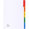 Indice a stampa numerica, cartoncino bianco 160g, 10 schede - A4