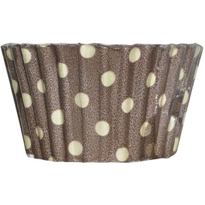Sacchetto di 6 stampi per torte in cartone marrone