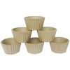 Sacchetto di 6 stampi per torte in cartone marrone