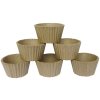 Sacchetto di 6 stampi per torte in cartone marrone