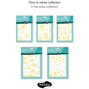 Fosfo Stick, Confezione 2 sh 14,8x21cm, Zampe - Giallo