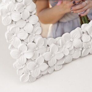 Cornice per ritratti FLOWERS bianca 20x25 cm