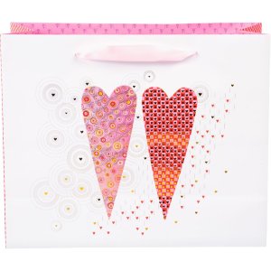 2 Cuori - Sacchetti regalo in 3 misure