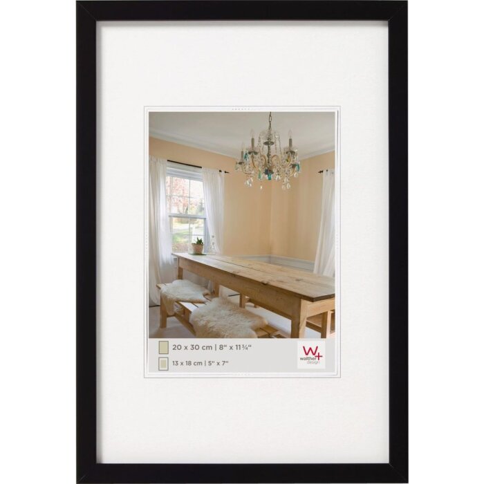 Cornice in legno Peperoni 7x10 cm nero