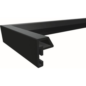 Walther Telaio in plastica stile acciaio 13x18 cm nero