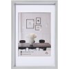 Cornice in plastica stile acciaio 13x18 cm argento