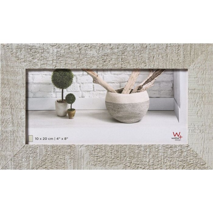 Walther Cornice in legno Home grigio chiaro 10x20 cm