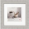 Walther Cornice in legno HOME grigio chiaro 20x20 cm con passepartout 15x15 cm