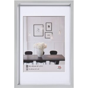 Telaio in plastica Steel Style 30x45 cm argento