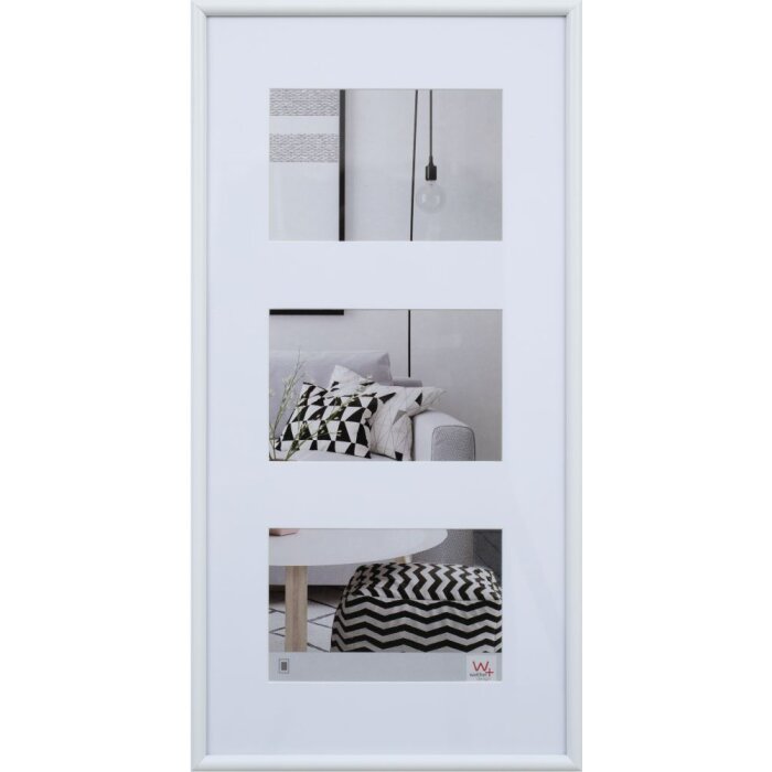 Galeria Cornice 3 foto 10x15 cm bianco