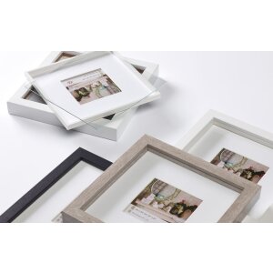 Walther 3D Cornice in legno Stoccolma nero 30x30 cm