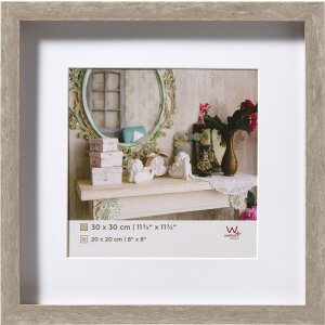 Walther 3D Cornice in legno grigio Stoccolma 30x30 cm con...