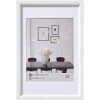Walther Telaio in plastica stile acciaio 40x60 cm bianco con passe-partout