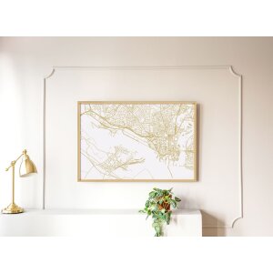 Walther telaio in plastica Steel Style 50x70 cm oro con passe-partout 40x60 cm