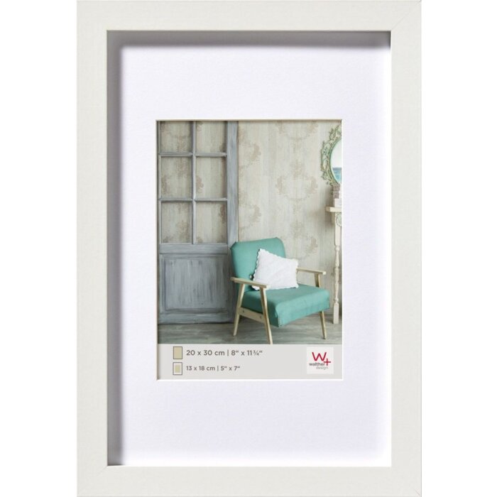 Walther Cornice in legno Stoccolma bianco 60x80 cm