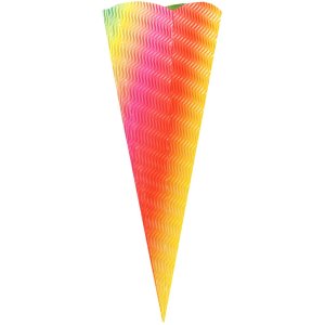 Cono scolastico vuoto 3D in cartone ondulato in 9 colori