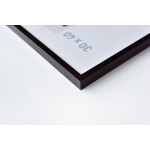 Struttura in alluminio C2 anodizzato nero lucido 70x90 cm