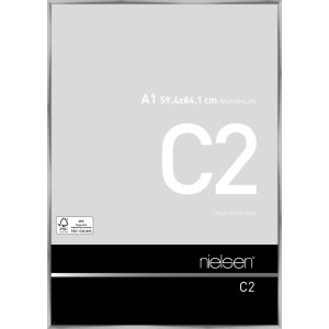 Telaio in alluminio C2 argento 60x84 cm