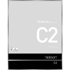 Telaio in alluminio C2 argento 70x90 cm