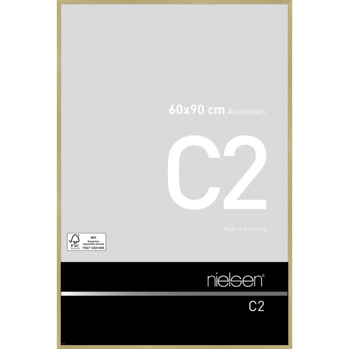 Telaio in alluminio C2 struttura oro opaco 60x90 cm