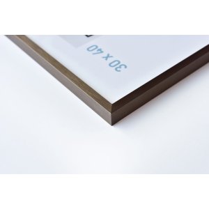 Telaio in alluminio C2 struttura noce opaco 50x100 cm
