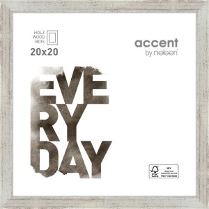 Cornice Nielsen in legno Zoom 20x20 cm argento