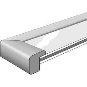 Zoom Cornice in legno 20x20 cm noce