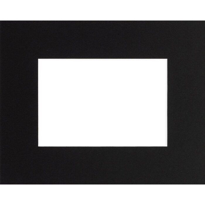 Passepartout standard Ceanothe 40x50 cm con 24x30 cm nero