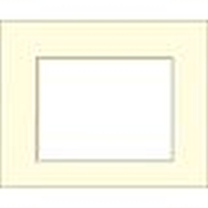 Passepartout standard Ceanothe 40x50 cm con 25x38 cm bianco spezzato