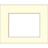 Passepartout standard Ceanothe 40x50 cm con 25x38 cm bianco spezzato