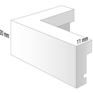 Henzo Viola Cornice in legno con passepartout da 10x15 cm a 50x70 cm