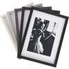 Henzo Viola Cornice in legno con passepartout da 10x15 cm a 50x70 cm