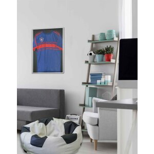 Telaio maglietta 70x90 cm vetro acrilico nero anodizzato