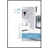 Telaio Nielsen in alluminio Classic nero opaco 60x84 cm DIN A1