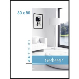 Telaio Nielsen in alluminio Classic anodizzato nero 60x80 cm
