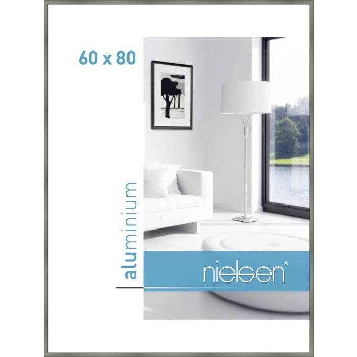 Telaio Nielsen in alluminio Classic platinum 60x80 cm
