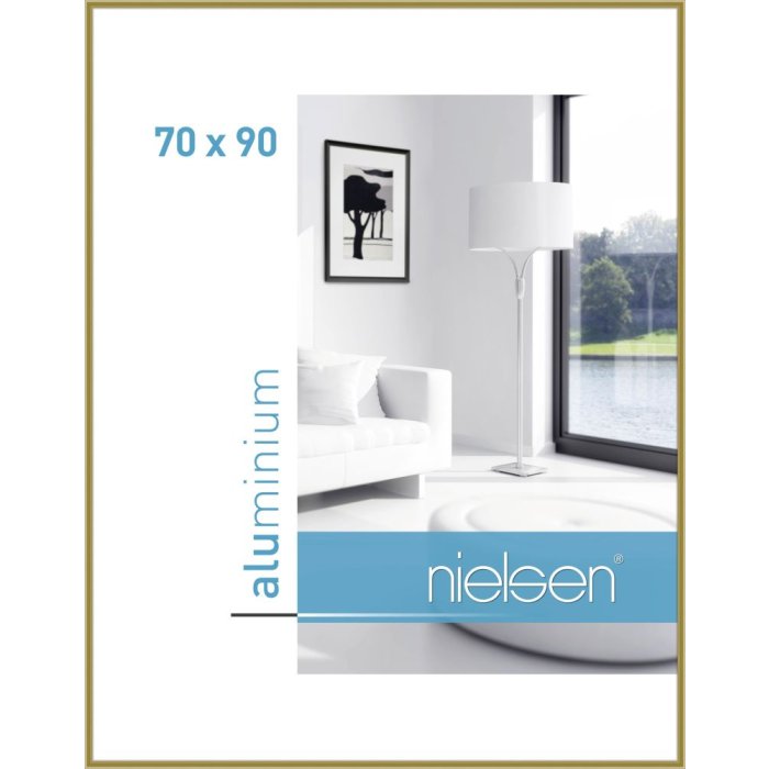 Cornice Nielsen in alluminio Classic gold 70x90 cm