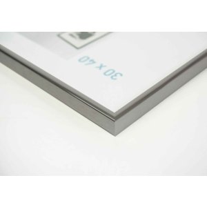 Nielsen Telaio in alluminio Classic contrasto grigio 70x90 cm